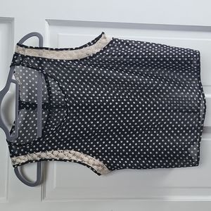 Embroidered Sheer Sleeveless Blouse by Chloe K. - Beautiful!!